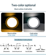 LED Downlight 3W 5W 7W 9W 12W 15W 6pcs/lot AC220V 240V Warm Cold White Recessed LED Lamp Spot Light Led Bulb For Bedroom Kitchen