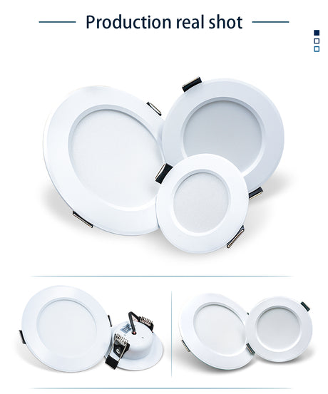 LED Downlight 3W 5W 7W 9W 12W 15W 6pcs/lot AC220V 240V Warm Cold White Recessed LED Lamp Spot Light Led Bulb For Bedroom Kitchen