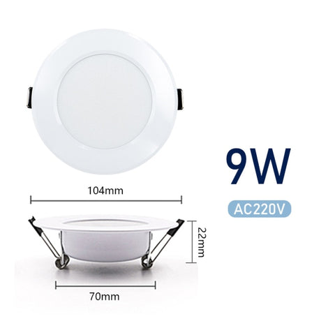 LED Downlight 3W 5W 7W 9W 12W 15W 6pcs/lot AC220V 240V Warm Cold White Recessed LED Lamp Spot Light Led Bulb For Bedroom Kitchen