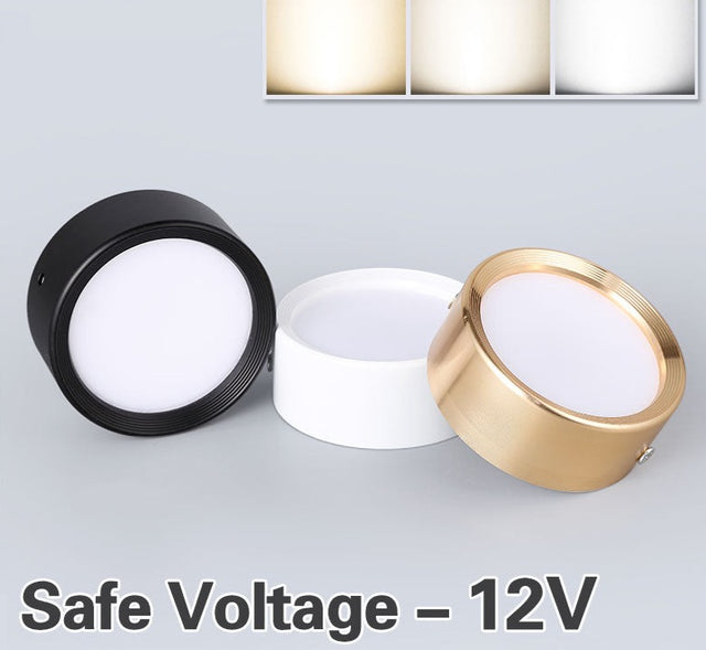 LED downlight 5W 7W 9W 12W 12V Ceiling Lamps Safety Voltage Ultra Thin Driverless led spot lights Ceiling Fixtures Lighting