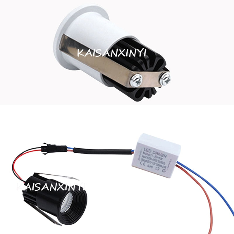Mini LED Spot Downlights COB 3W 5W Recessed Led Spots 220v Dimmable Light for Ceiling Cabinet Showcase Loft Decorations
