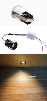 Mini LED Spot Downlights COB 3W 5W Recessed Led Spots 220v Dimmable Light for Ceiling Cabinet Showcase Loft Decorations