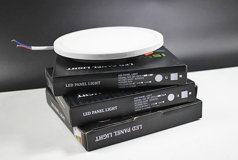 Ultra Thin LED Panel Light 6W 8W 15W 20W Aluminum Round Ceiling Recessed Downlight Open Hole Adjustable 85-265V  3000/4000/6000K