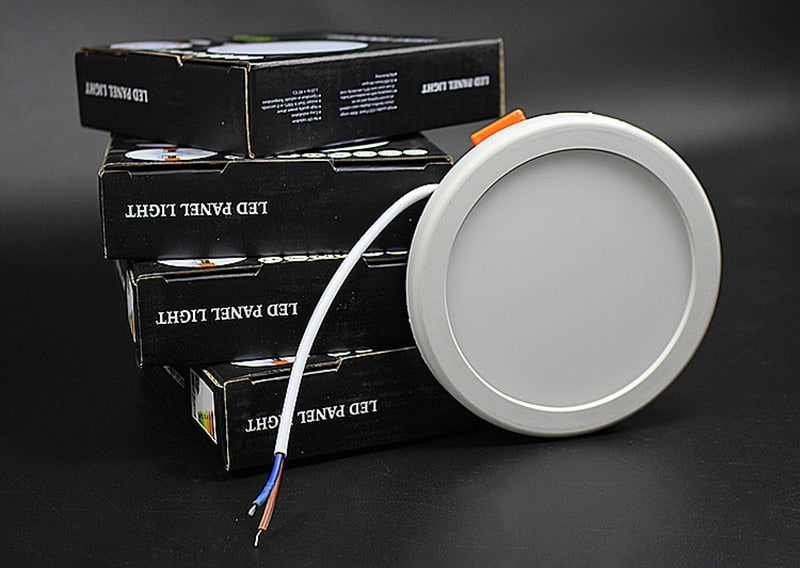 Ultra Thin LED Panel Light 6W 8W 15W 20W Aluminum Round Ceiling Recessed Downlight Open Hole Adjustable 85-265V  3000/4000/6000K