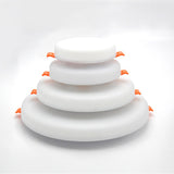 Ultra Thin Round/Square LED Panel Light 10W 18W 24W 36W Aluminum Ceiling Recessed Downlight AC 85-265V open hole adjustable