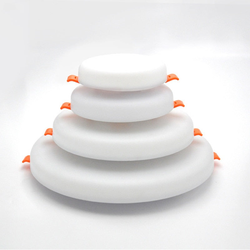 Ultra Thin Round/Square LED Panel Light 10W 18W 24W 36W Aluminum Ceiling Recessed Downlight AC 85-265V open hole adjustable