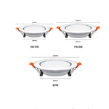 Recessed Round led Ceiling Lamp LED Downlight 12W 9W 7W 5W  220V 230V 240V LED Bulb Indoor Bedroom Kitchen LED Spot Lighting