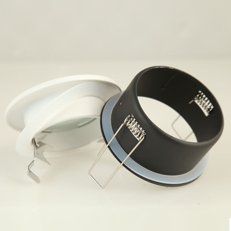 Recessed Waterproof IP65 Ceiling Downlights Round/Square Frame GU10/MR16 Lamp Base Holder Bathroom Spot Lighting Fitting Fixture