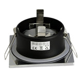 Recessed Waterproof IP65 Ceiling Downlights Round/Square Frame GU10/MR16 Lamp Base Holder Bathroom Spot Lighting Fitting Fixture