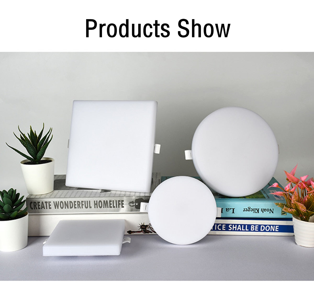 Ultra Thin Round/Square LED Panel Light 9W 18W 24W 36W  Ceiling Lamp Recessed Downlight AC 220V open hole adjustable