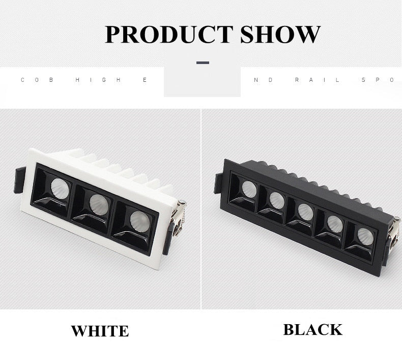 Dimmable LED Downlight Spot Light Line Light Bar 3W 6W 9W 15W 30W 45W Creative Linear Long Strip Living Room Corridor Recessed