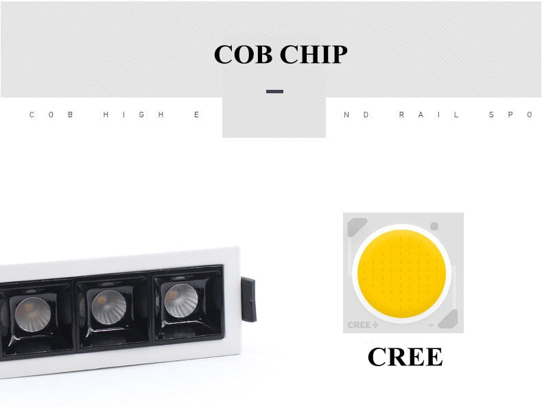 Dimmable LED Downlight Spot Light Line Light Bar 3W 6W 9W 15W 30W 45W Creative Linear Long Strip Living Room Corridor Recessed