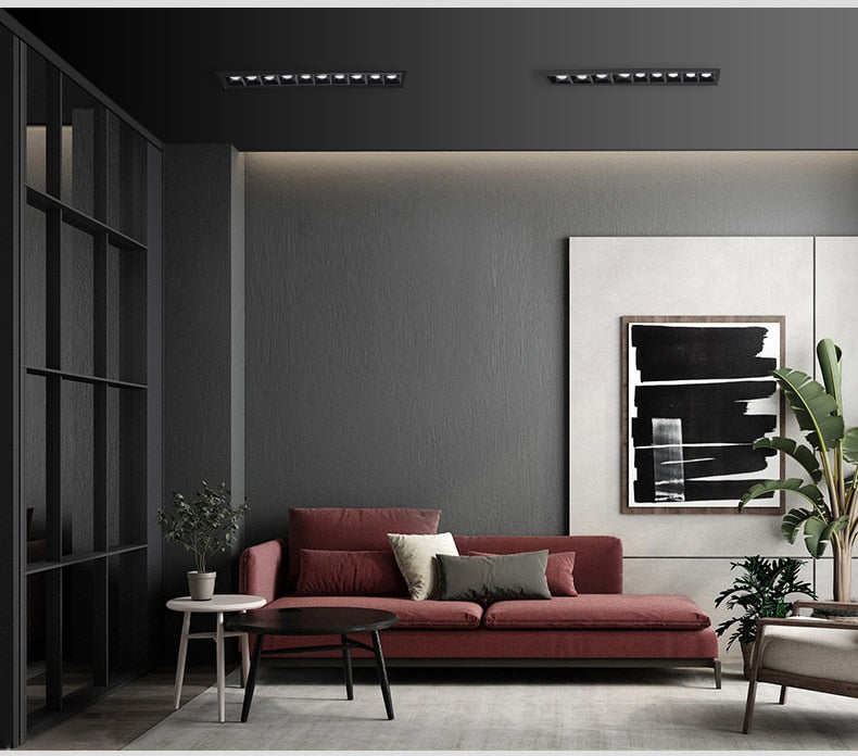 Dimmable LED Downlight Spot Light Line Light Bar 3W 6W 9W 15W 30W 45W Creative Linear Long Strip Living Room Corridor Recessed