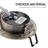 The New LED Downlight Spotlight Round Integrated Nickel Ceiling Downlight Angle Adjustable AC90-260V Home Office Hotel Lighting