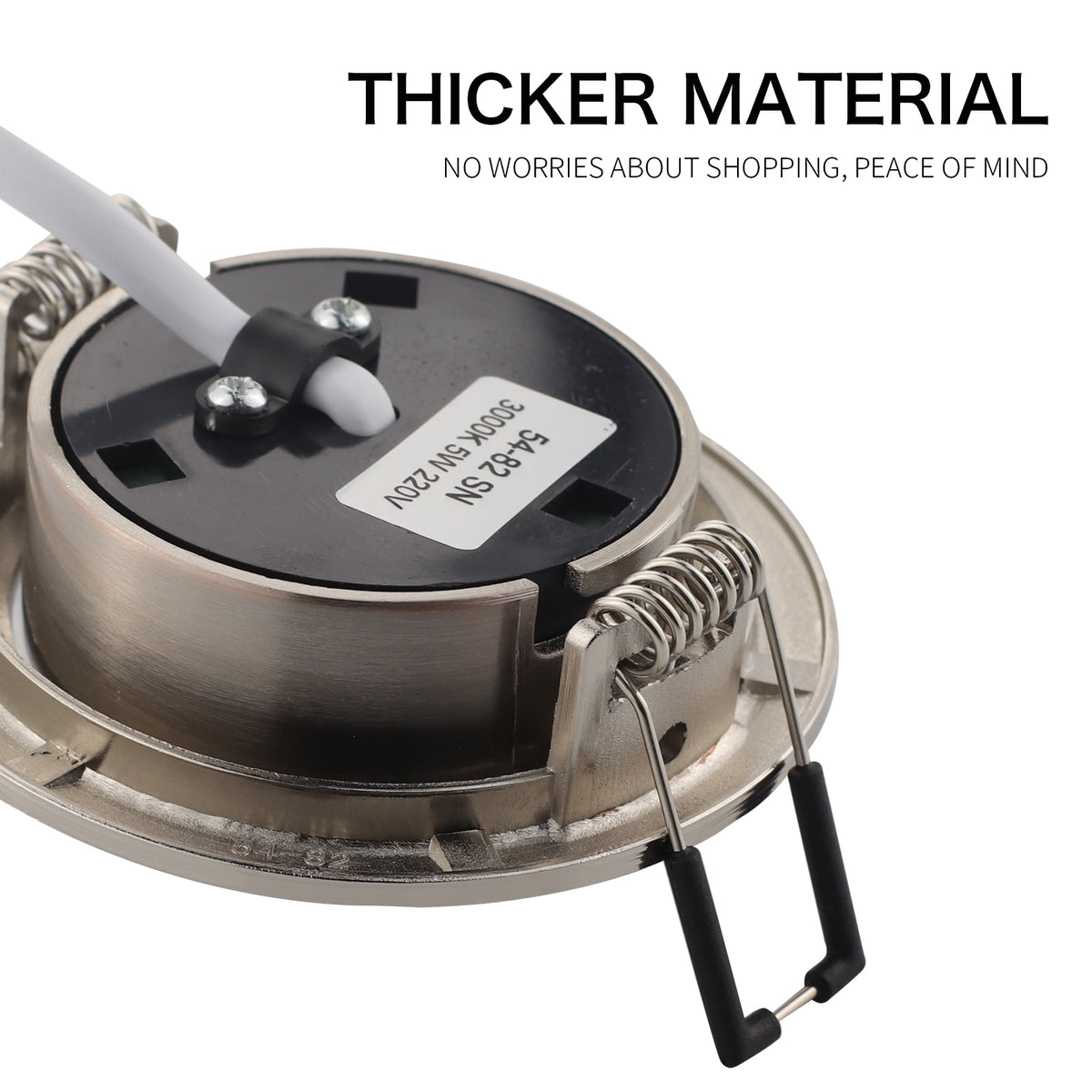 The New LED Downlight Spotlight Round Integrated Nickel Ceiling Downlight Angle Adjustable AC90-260V Home Office Hotel Lighting