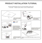 The New LED Downlight Spotlight Round Integrated Nickel Ceiling Downlight Angle Adjustable AC90-260V Home Office Hotel Lighting