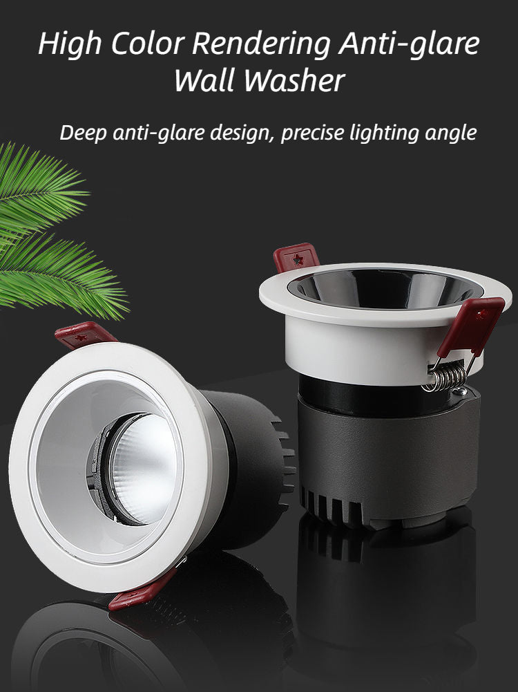 Embedded LED Ceiling Spotlight 5W/7W/12W/20W Bedroom Indoor Lighting Home Lighting Dimmable LED Downlight Anti-glare Spotlight