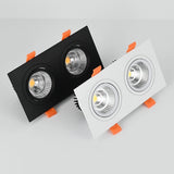 Square Dimmable Ceiling Recessed LED Downlights Ceiling Lamp 14W/20W 24W 30W  AC85-260V COB Spot Lights Indoor Lighting