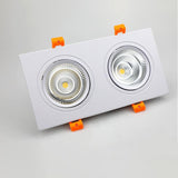 Square Dimmable Ceiling Recessed LED Downlights Ceiling Lamp 14W/20W 24W 30W  AC85-260V COB Spot Lights Indoor Lighting