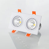 Square Dimmable Ceiling Recessed LED Downlights Ceiling Lamp 14W/20W 24W 30W  AC85-260V COB Spot Lights Indoor Lighting