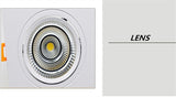 Square Dimmable Ceiling Recessed LED Downlights Ceiling Lamp 14W/20W 24W 30W  AC85-260V COB Spot Lights Indoor Lighting