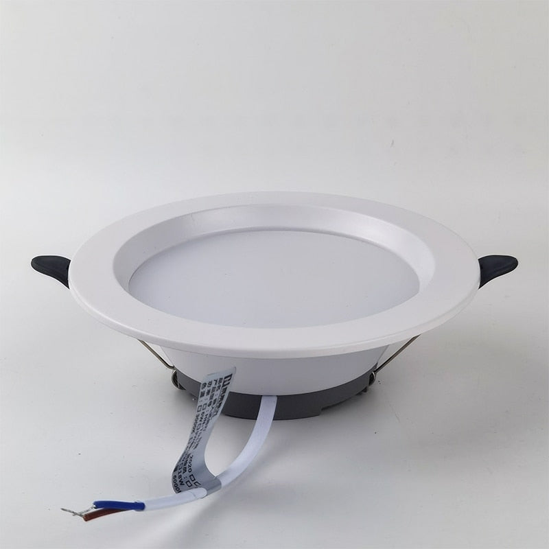 LED Downlight 220V 6W 9W 12W 18W 3 Colors 3000K 4000K 6000K Conversion White Ceiling Lamp Household Spot Lights Indoor Lighting