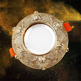 Europe Luxury Golden Retro Resin Cob Led Ceiling Lamp For Hallway Foyer Decor Spots Recessed Bull&#39;S Eye Downlights 5W 7W 220V