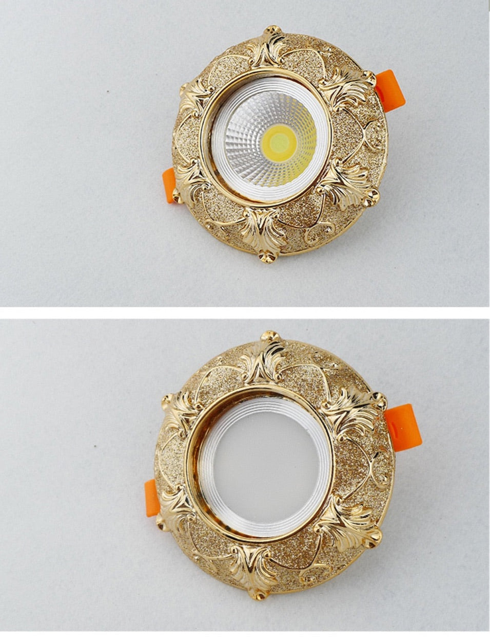 Europe Luxury Golden Retro Resin Cob Led Ceiling Lamp For Hallway Foyer Decor Spots Recessed Bull&amp;#39;S Eye Downlights 5W 7W 220V