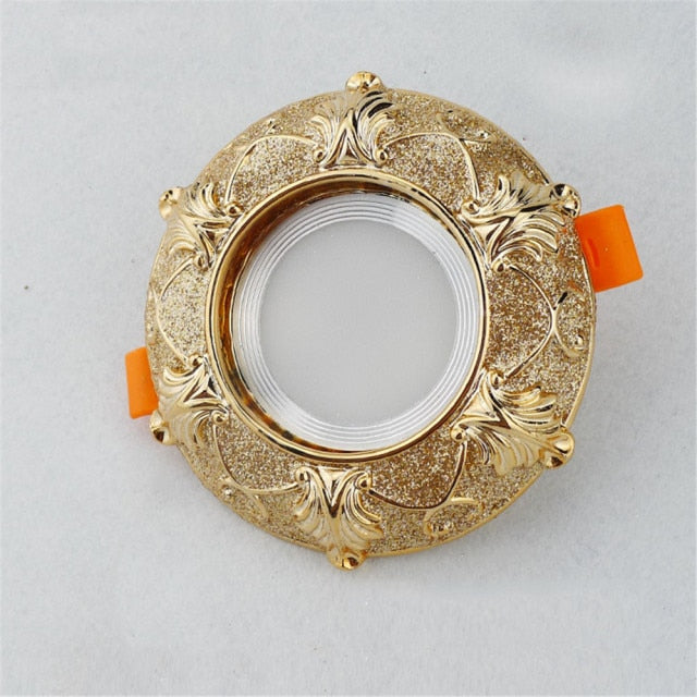 Europe Luxury Golden Retro Resin Cob Led Ceiling Lamp For Hallway Foyer Decor Spots Recessed Bull&#39;S Eye Downlights 5W 7W 220V