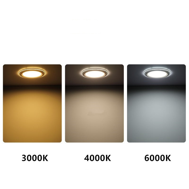 Super bright glass square round ceiling recessed panel light LED spotlight AC110V 220V LED panel downlight
