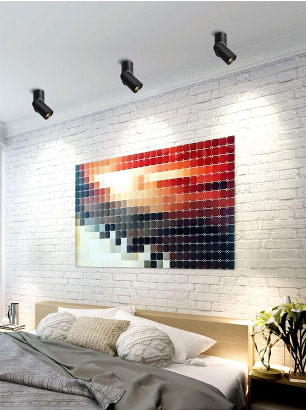 Dimmable Rotating 7W 9W 12W 15W COB LED Ceiling Downlights Spotlights AC110-220V LED Wall Lamp Warm Cold White Indoor Lighting