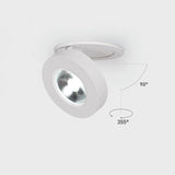 Slim LED Embedded Ceiling Down Lamp,Foldable And 360 Degree Rotatable Built in COB Spot Light Recessed Downlight Room Lam