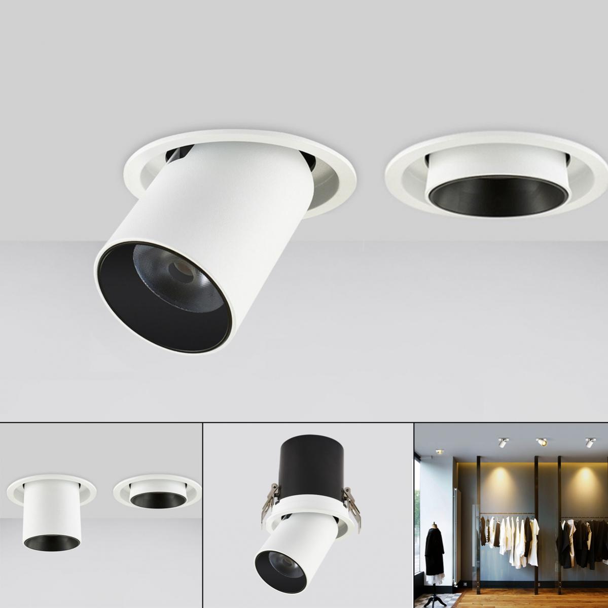 LED Downlight Embedded Ceiling Lamp Adjustable SpotLights Stretchable and Rotate Spot Light