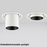 LED Downlight Embedded Ceiling Lamp Adjustable SpotLights Stretchable and Rotate Spot Light