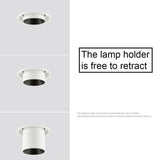 LED Downlight Embedded Ceiling Lamp Adjustable SpotLights Stretchable and Rotate Spot Light