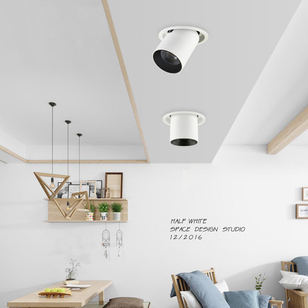 LED Downlight Embedded Ceiling Lamp Adjustable SpotLights Stretchable and Rotate Spot Light