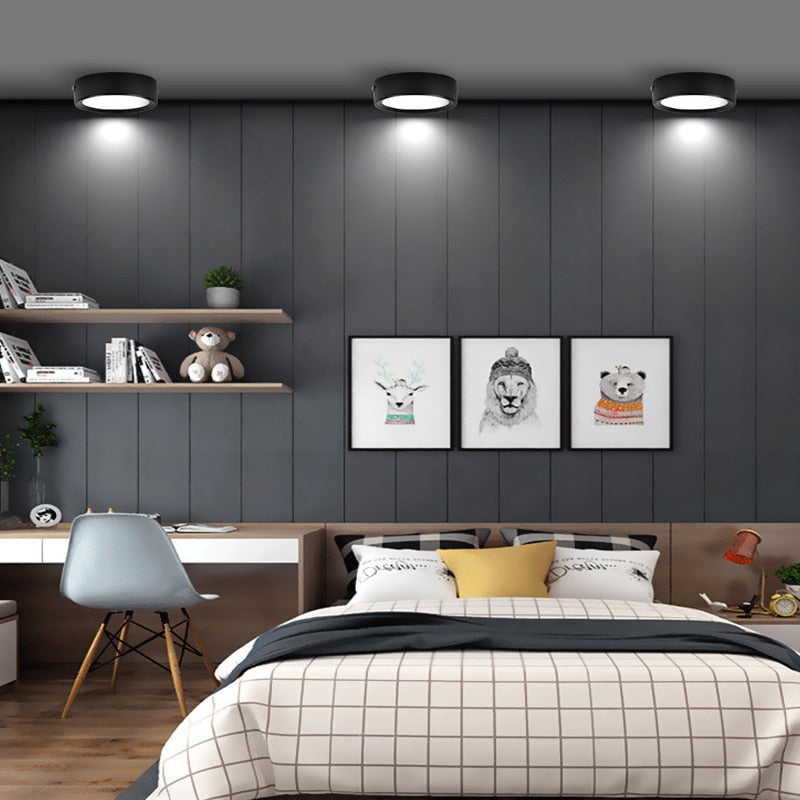 Downlights Ceiling Led AC185-265V 15W 9W 7W Ultra-thin 3CM Spot Light Ceiling Dimmable Lamp Fixture For Porch Kitchen Corridor