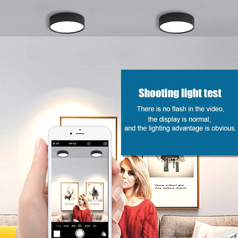 Downlights Ceiling Led AC185-265V 15W 9W 7W Ultra-thin 3CM Spot Light Ceiling Dimmable Lamp Fixture For Porch Kitchen Corridor