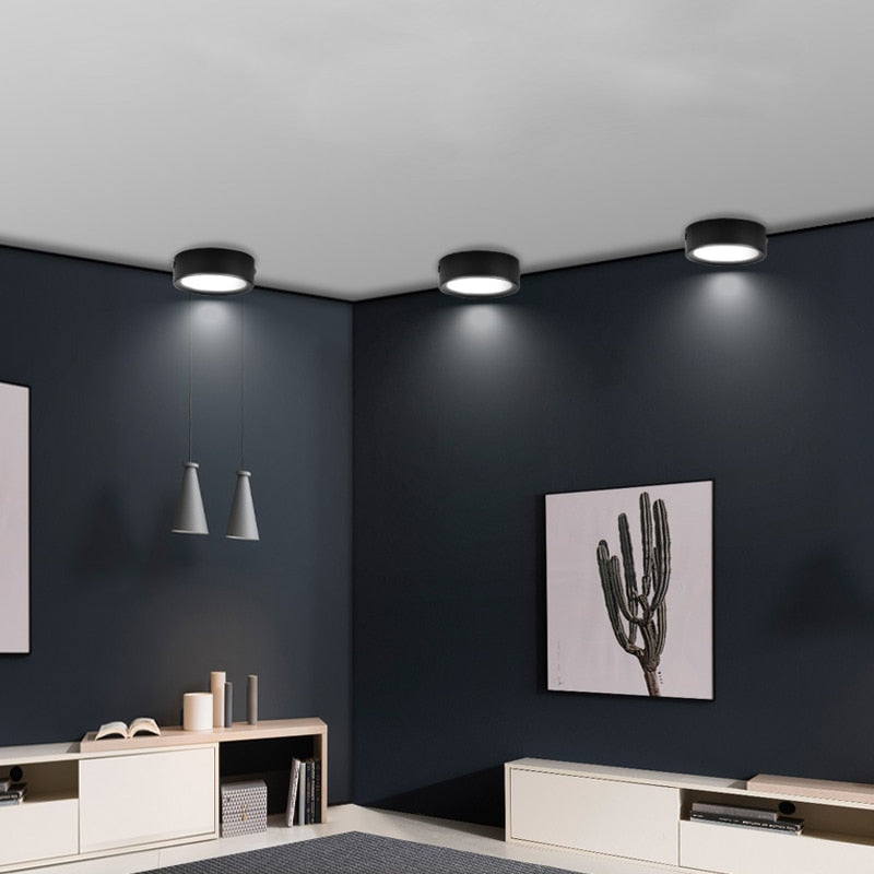 Downlights Ceiling Led AC185-265V 15W 9W 7W Ultra-thin 3CM Spot Light Ceiling Dimmable Lamp Fixture For Porch Kitchen Corridor