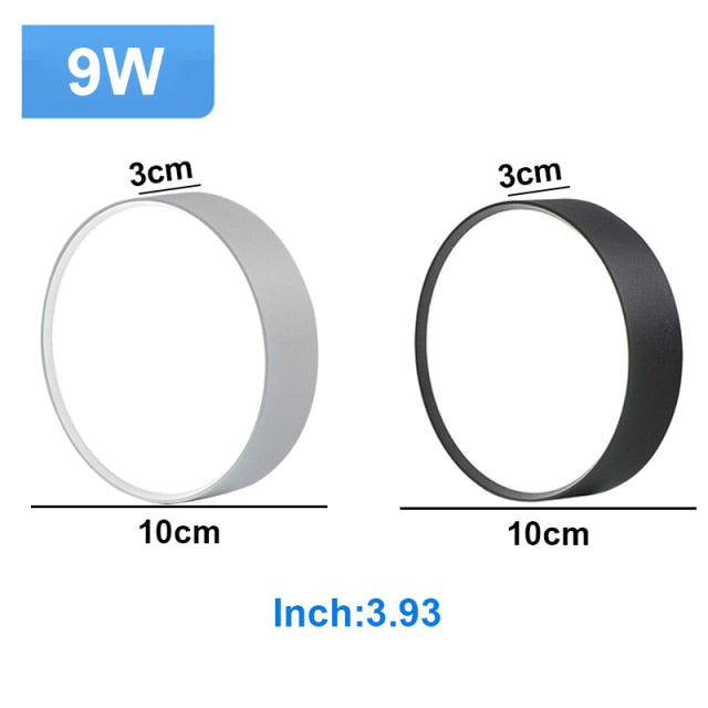 Downlights Ceiling Led AC185-265V 15W 9W 7W Ultra-thin 3CM Spot Light Ceiling Dimmable Lamp Fixture For Porch Kitchen Corridor