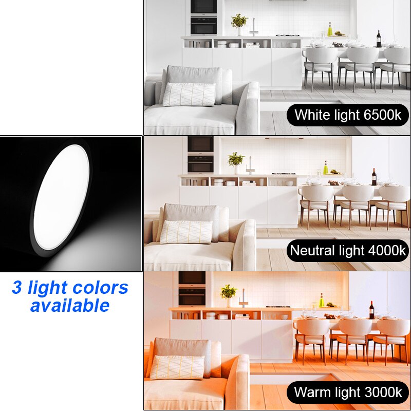 Ultra Thin LED Downlight Ceiling Lamp AC110-265V 5/10/15/25W Spot Led Lighting Fixture Panel Ceiling For Bedroom Corridor Stair