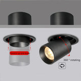 Kitchen Living room Indoor square Angle Adjust Stretchable LED COB Recessed Downlight 12W 15W 18W 24W LED Ceiling Spot