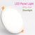 Round Square Ultra thin LED Panel Light Recessed Downlights 6W 8W 15W 20W AC 220V 230V Indoor lighting Ceiling Lamp