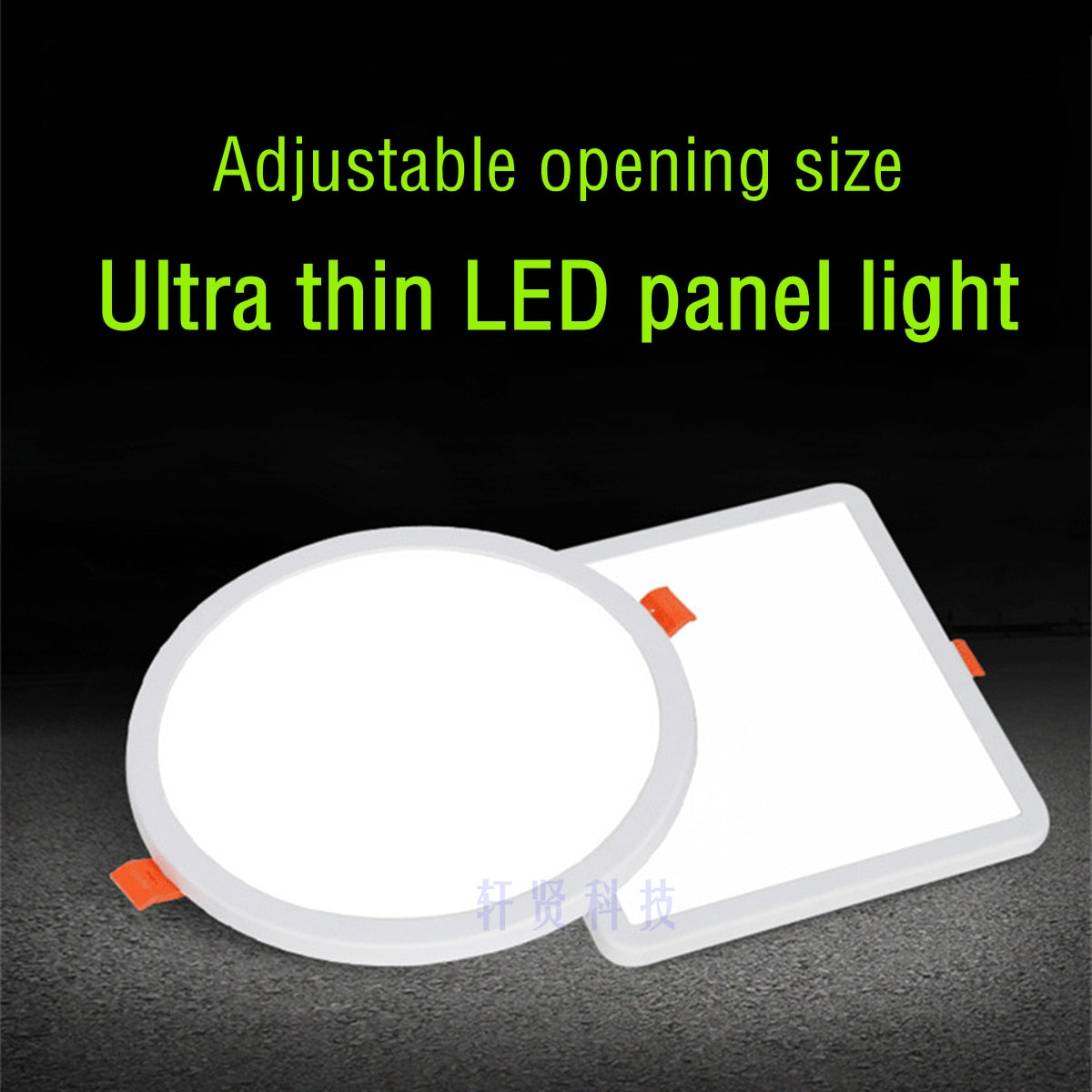 Round Square Ultra thin LED Panel Light Recessed Downlights 6W 8W 15W 20W AC 220V 230V Indoor lighting Ceiling Lamp