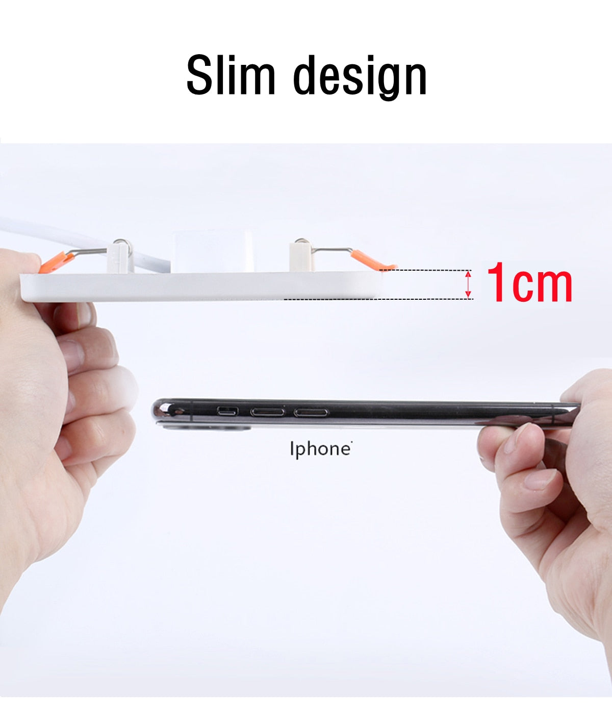 Round Square Ultra thin LED Panel Light Recessed Downlights 6W 8W 15W 20W AC 220V 230V Indoor lighting Ceiling Lamp