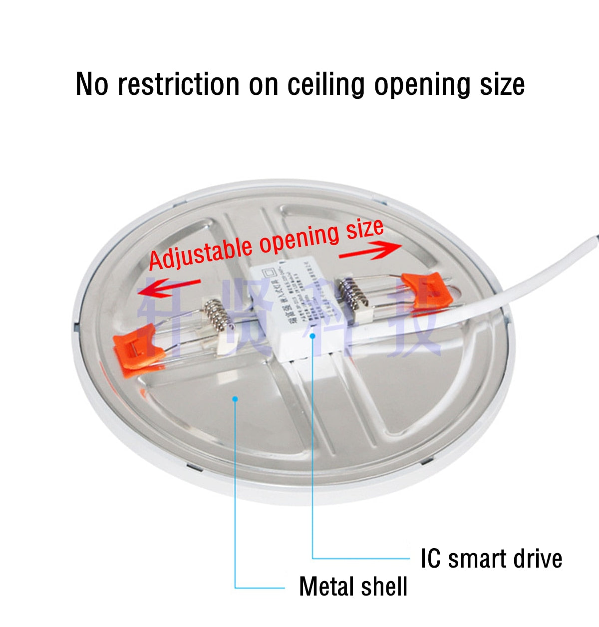 Round Square Ultra thin LED Panel Light Recessed Downlights 6W 8W 15W 20W AC 220V 230V Indoor lighting Ceiling Lamp