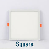Round Square Ultra thin LED Panel Light Recessed Downlights 6W 8W 15W 20W AC 220V 230V Indoor lighting Ceiling Lamp