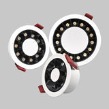 QIUBOSS Modern LED Grille Light AC220V Recessed Led Downlight Dimmable Household Spotlight 30W Embedded Lighting Lamp for Indoor