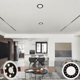 QIUBOSS Modern LED Grille Light AC220V Recessed Led Downlight Dimmable Household Spotlight 30W Embedded Lighting Lamp for Indoor