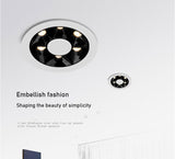 QIUBOSS Modern LED Grille Light AC220V Recessed Led Downlight Dimmable Household Spotlight 30W Embedded Lighting Lamp for Indoor